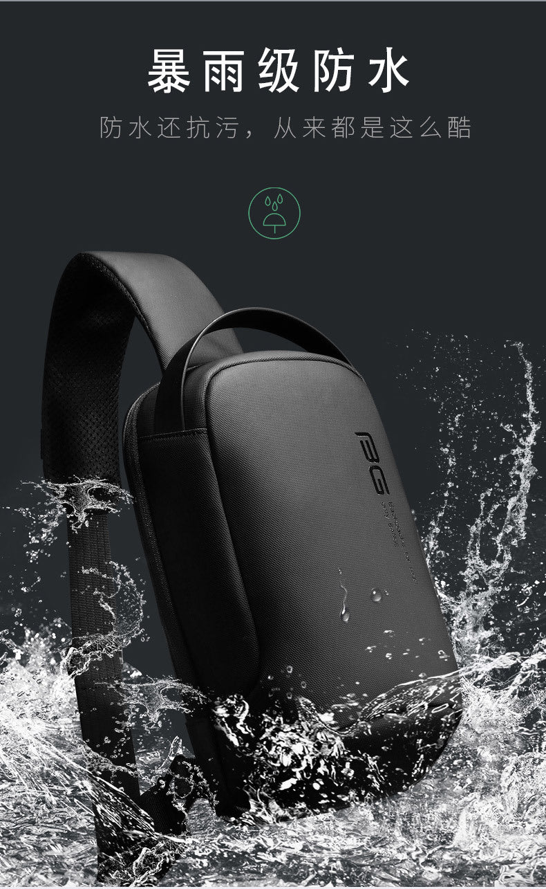 Big Big Bag #0034 - BANGE Waterproof Crossbody Bag – Multifunction Shoulder & Chest Pack for Men