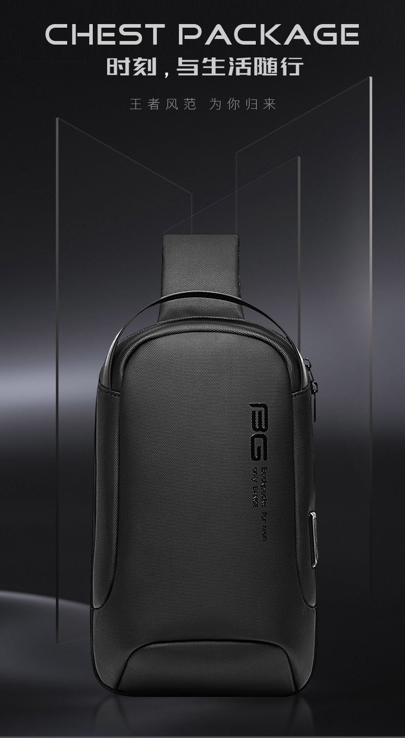 Big Big Bag #0034 - BANGE Waterproof Crossbody Bag – Multifunction Shoulder & Chest Pack for Men