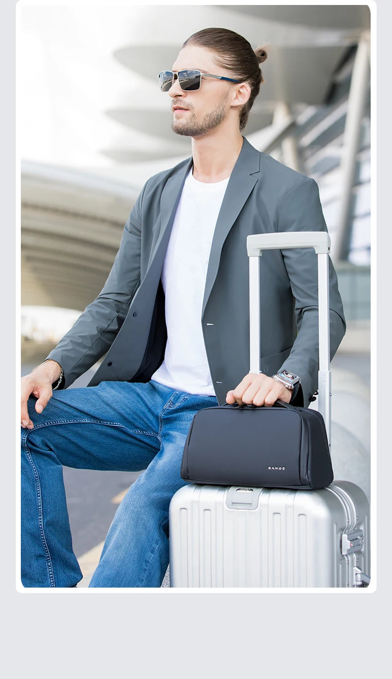 BANGE Oxford Fabric Men Portable Storage Bags Toiletry Kits Organizer Women Cosmetic Bags Waterproof Hanging Travel Wash Pouch