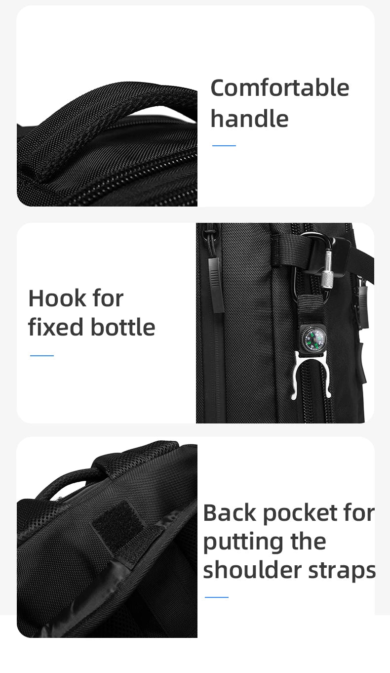 Big Big Bag #0014 - BANGE Expandable Travel Backpack – 15.6" Laptop, Waterproof, FAA Approved