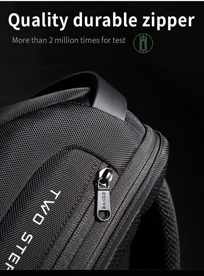 BANGE Hot Chest Bag New Anti-thief Men Crossbody Bag Waterproof Shoulder Bags USB Charging Short Trip For Male Travel Pack