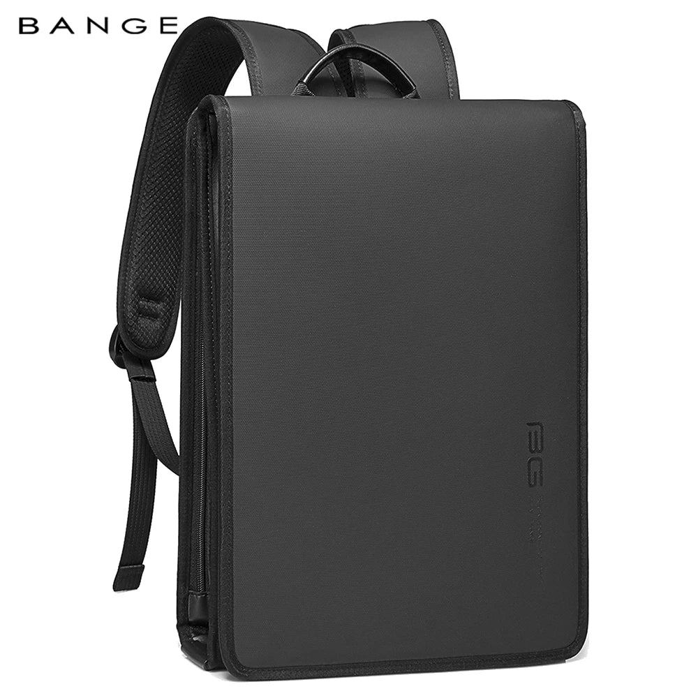 BANGE New Design Men Backpack Waterproof Fits for 14.1 inch Laptop Bag Teenager Travel Bag School Bag City Business Backpack Man