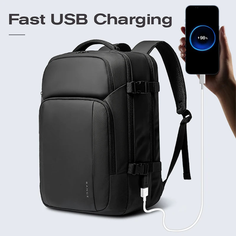 Big Big Bag #0035 - BANGE Large Capacity Laptop Backpack – 15.6" Waterproof Oxford with USB