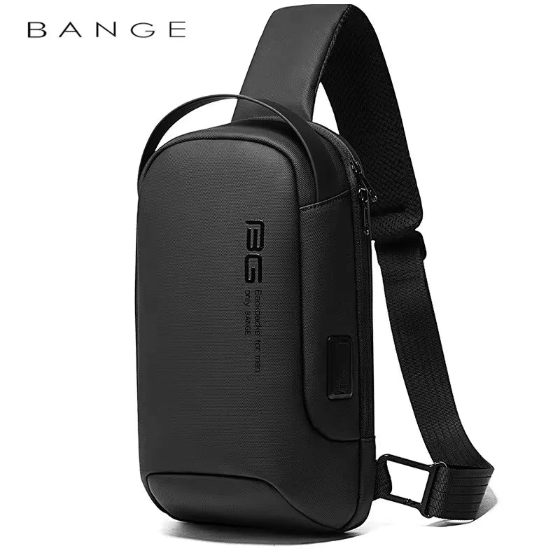 Big Big Bag #0034 - BANGE Waterproof Crossbody Bag – Multifunction Shoulder & Chest Pack for Men