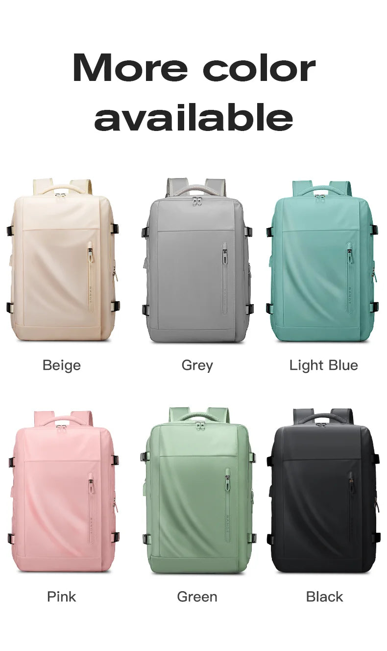 Big Big Bag #0018 - BANGE Waterproof Laptop Backpack – 15.6" USB Charging Business & Travel Bag for Men