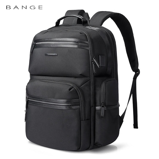 BANGE Anti Theft Laptop Backpack 15.6" Anti-wrinkle Waterproof USB Recharging Oxford Backpack Men Fashion Travel Bag Backpacks