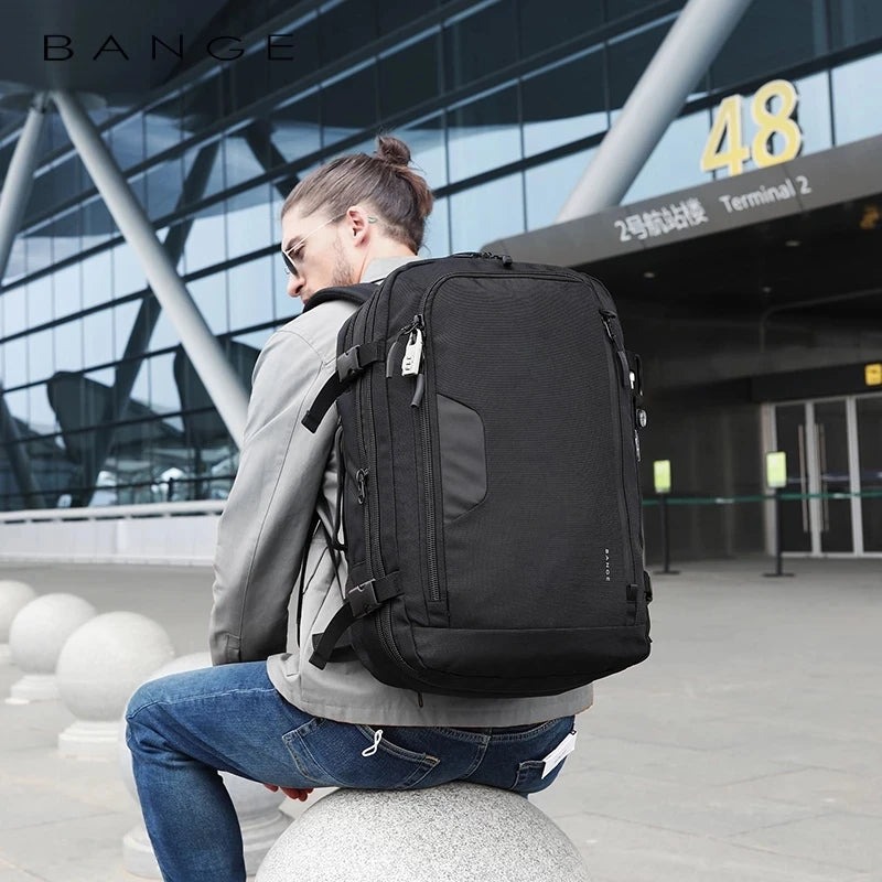 Big Big Bag #0014 - BANGE Expandable Travel Backpack – 15.6" Laptop, Waterproof, FAA Approved