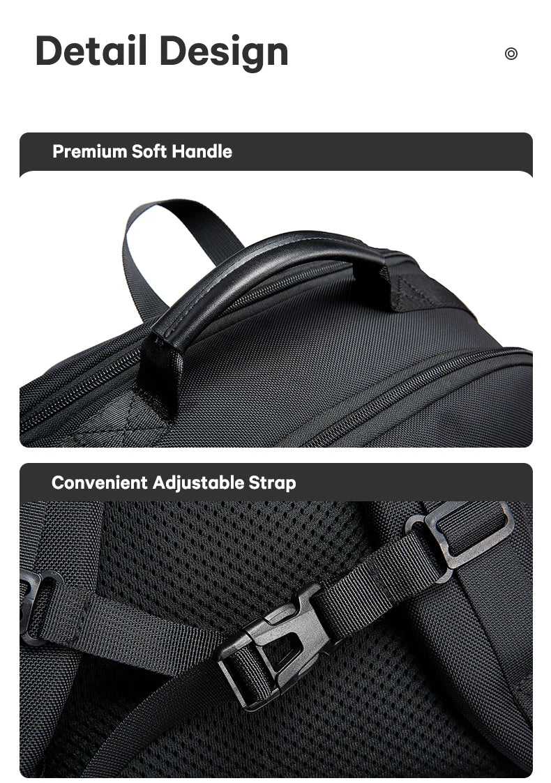 BANGE Anti Theft Laptop Backpack 15.6" Anti-wrinkle Waterproof USB Recharging Oxford Backpack Men Fashion Travel Bag Backpacks