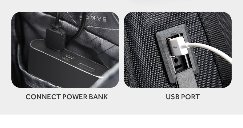 Big Big Bag #0001 - BANGE Hard Shell Sling Bag – Waterproof Crossbody Chest Pack with USB 3.0 Charging