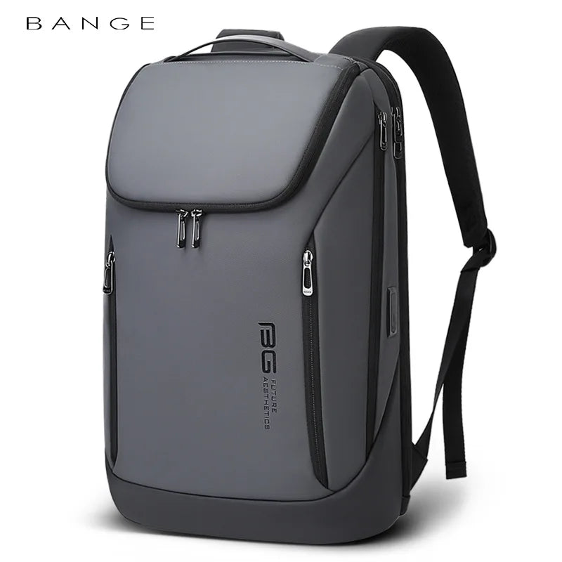 Big Big Bag #0019 - BANGE 17" Laptop Backpack – Waterproof Business Travel Bag with USB Charging Port