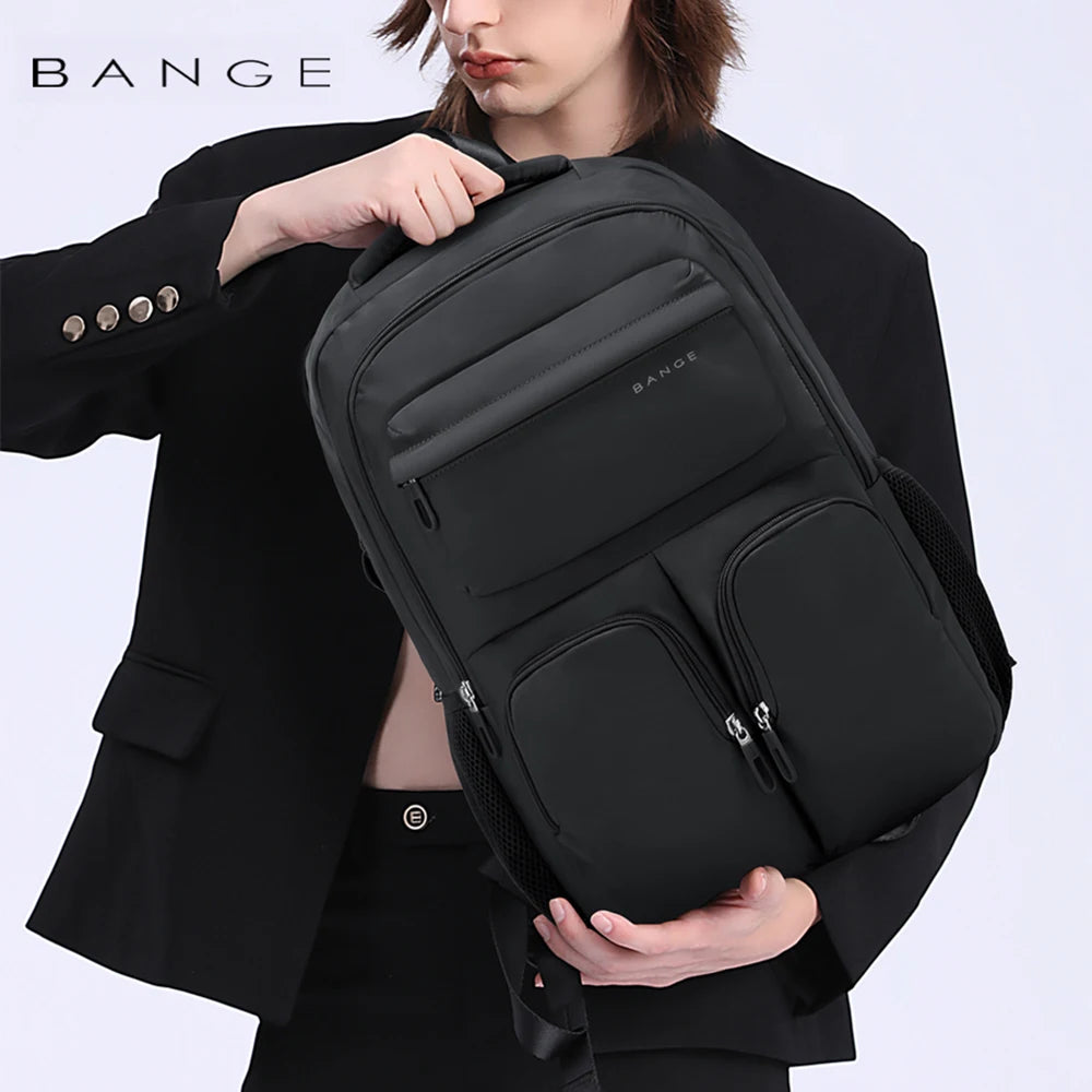 Big Big Bag #0032 - BANGE Waterproof Laptop Backpack – 15.6" Large Capacity Travel & School Bag