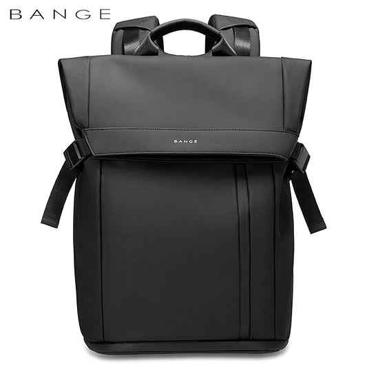 Bange Men Fashion Backpack 15.6 inch Multifunctional Waterproof Backpack Daily Travel Bag Casual School Rucksack with Buckle