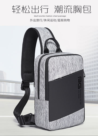 BANGE Fashion Men Travel Waterproof Leisure Male Chest Sports Packs Messenger Shoulder Sling Running Bag men's Boys Handbag