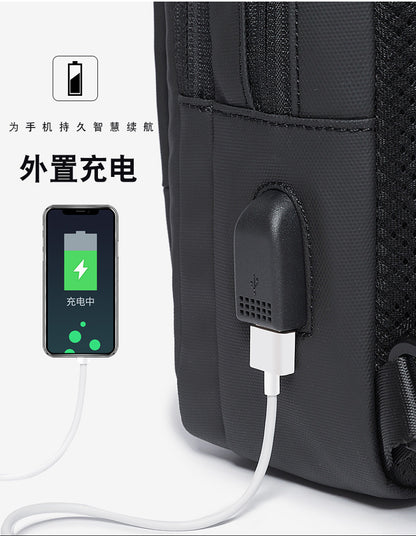 BANGE Fashion Men Travel Waterproof Leisure Male Chest Sports Packs Messenger Shoulder Sling Running Bag men's Boys Handbag