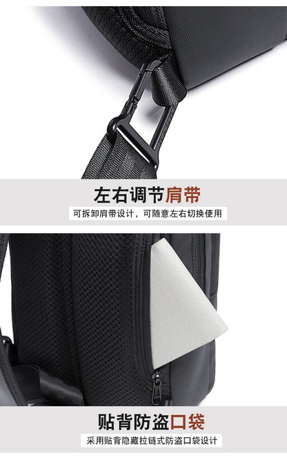 BANGE Fashion Men Travel Waterproof Leisure Male Chest Sports Packs Messenger Shoulder Sling Running Bag men's Boys Handbag