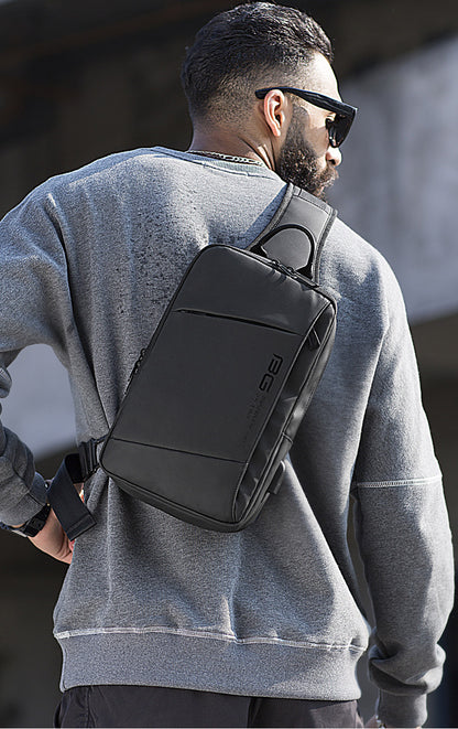 BANGE Fashion Men Travel Waterproof Leisure Male Chest Sports Packs Messenger Shoulder Sling Running Bag men's Boys Handbag