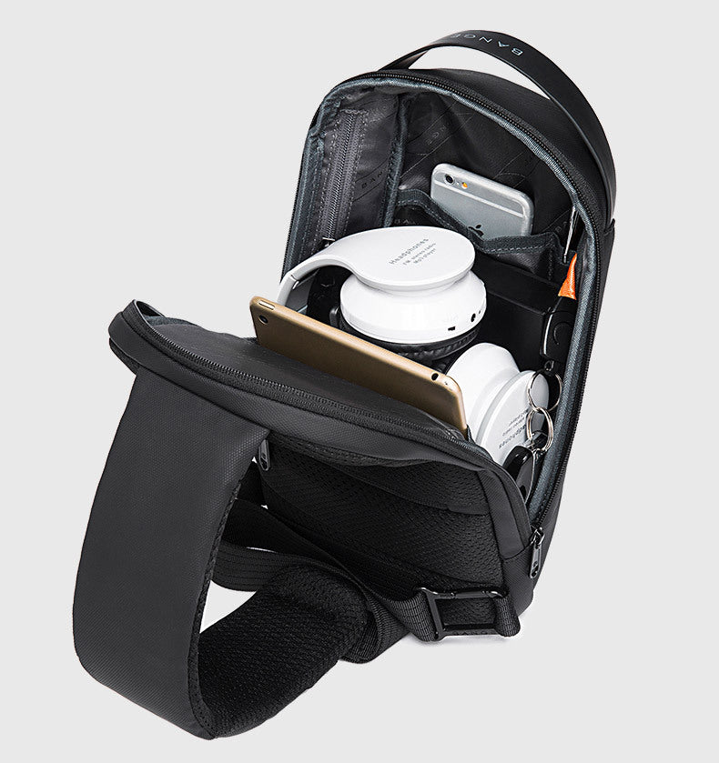 Big Big Bag #0034 - BANGE Waterproof Crossbody Bag – Multifunction Shoulder & Chest Pack for Men