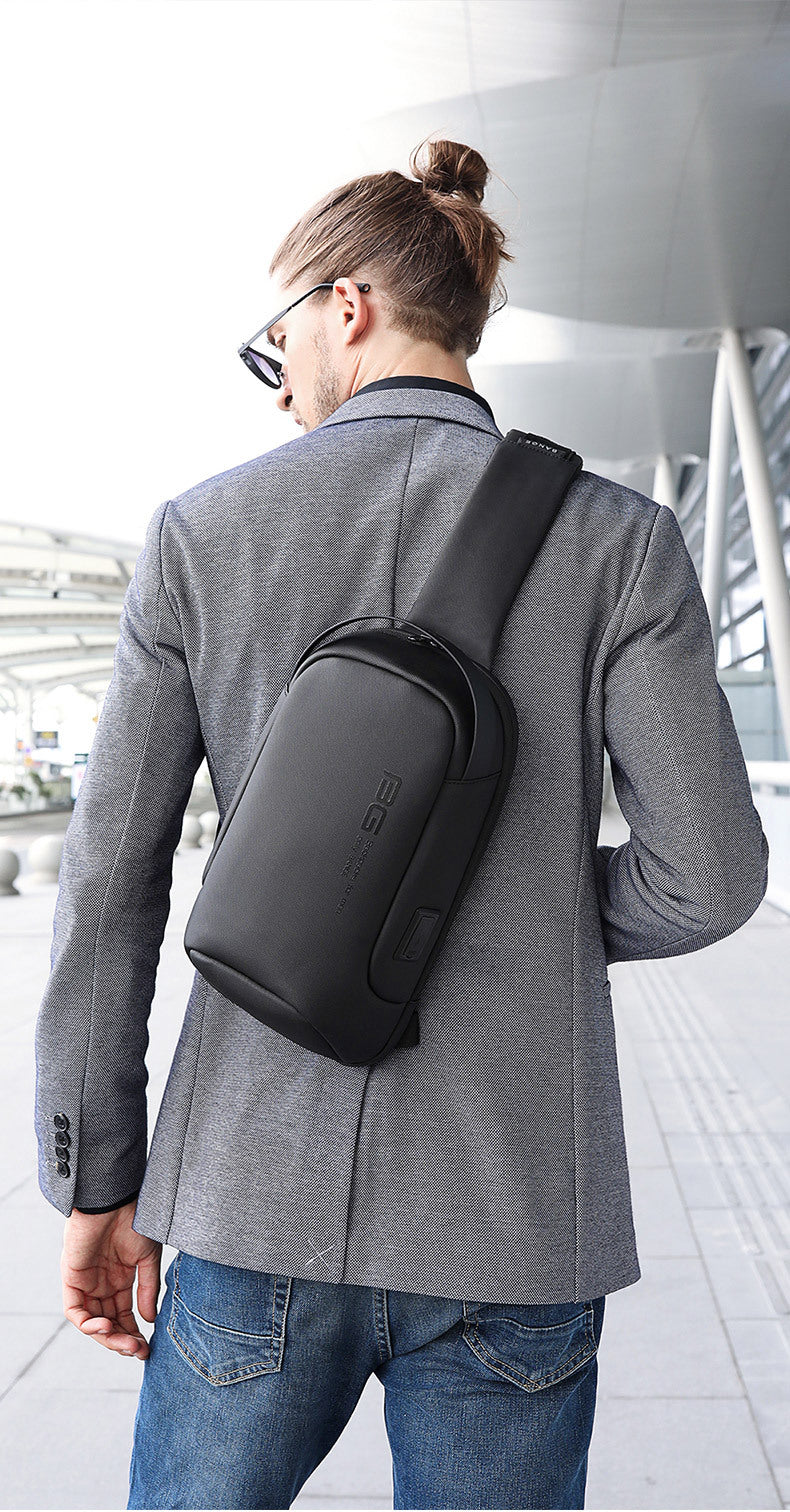 Big Big Bag #0034 - BANGE Waterproof Crossbody Bag – Multifunction Shoulder & Chest Pack for Men