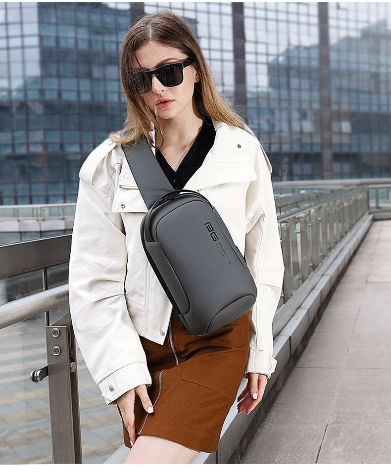Big Big Bag #0034 - BANGE Waterproof Crossbody Bag – Multifunction Shoulder & Chest Pack for Men