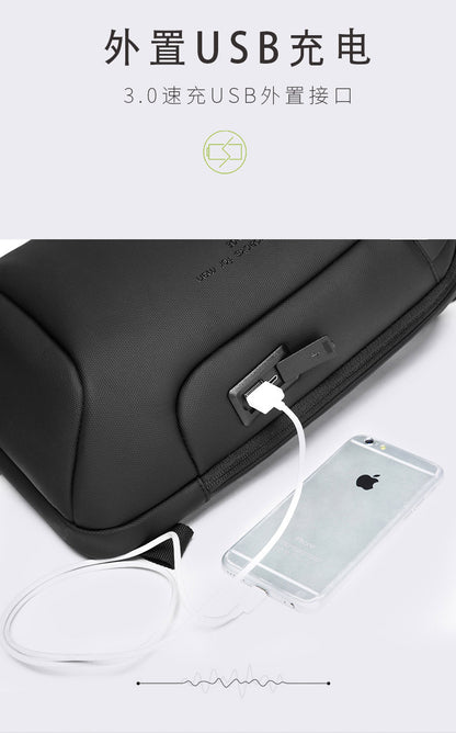 Big Big Bag #0034 - BANGE Waterproof Crossbody Bag – Multifunction Shoulder & Chest Pack for Men