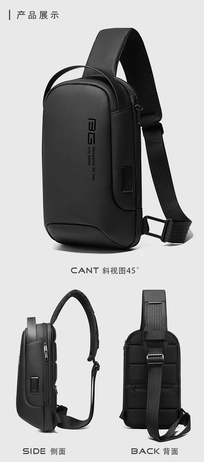 Big Big Bag #0034 - BANGE Waterproof Crossbody Bag – Multifunction Shoulder & Chest Pack for Men