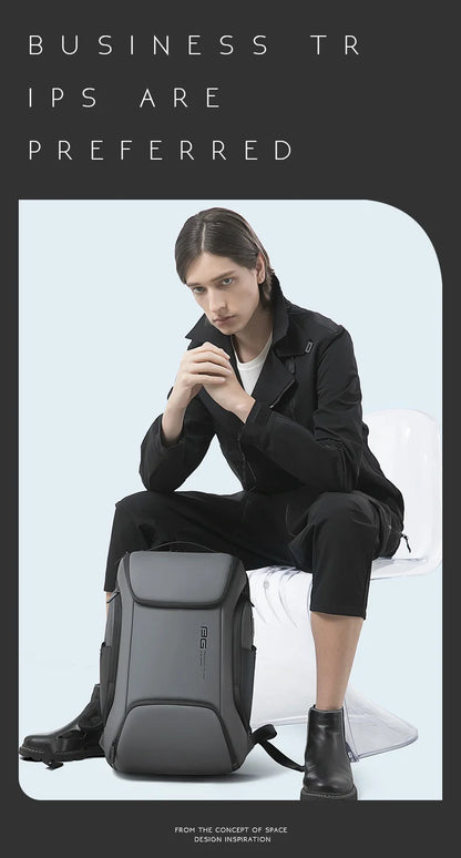 BANGE Business USB Charging Smart Backpacks Fits 15.6 Inch Laptop Commute Backpack WaterProof Carry On Bag for Men Travel Bags