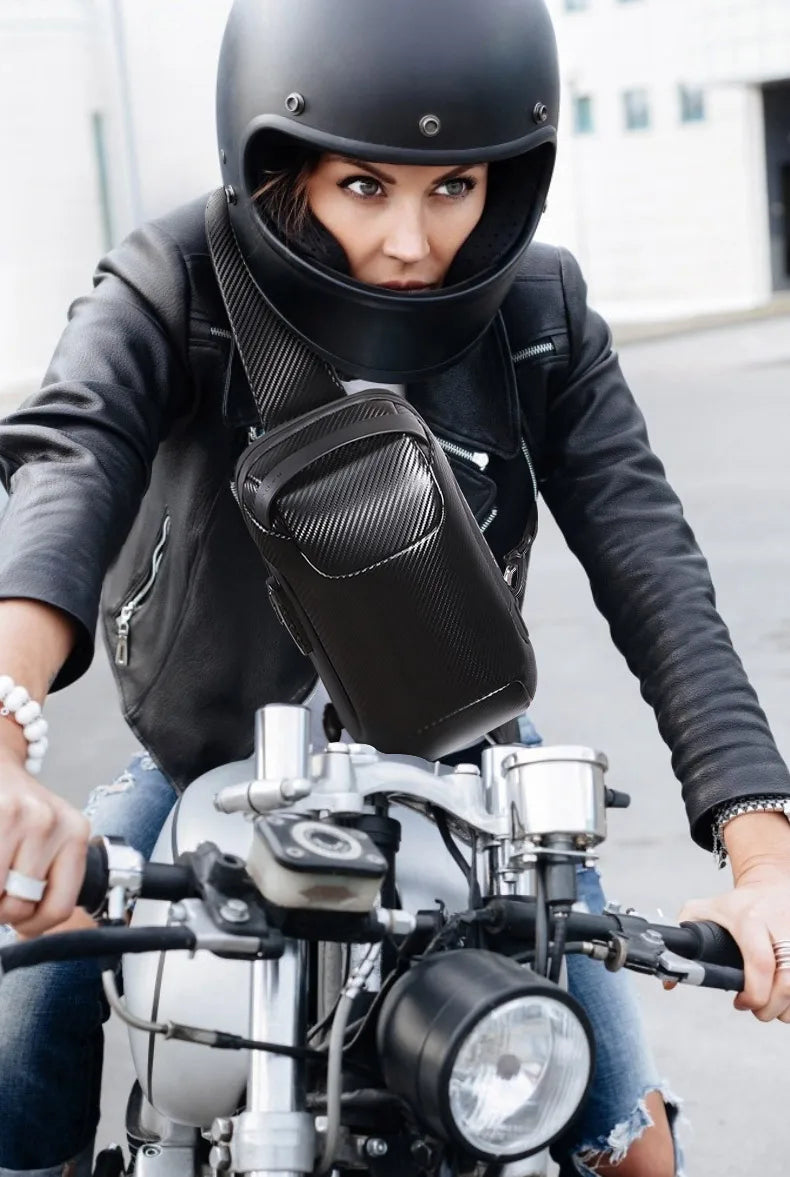 BANGE Upgraded Men Waterproof Multifunction Carbon Fiber Pattern Crossbody Bag USB Sling Shoulder Bags Messenger Chest Bag Pack