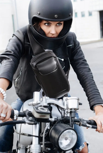 BANGE Upgraded Men Waterproof Multifunction Carbon Fiber Pattern Crossbody Bag USB Sling Shoulder Bags Messenger Chest Bag Pack