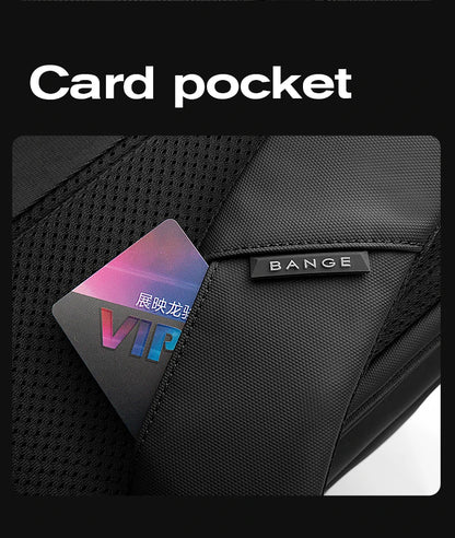 BANGE Unique Men Anti theft Waterproof Laptop Backpack 15.6 Inch Daily Work Business Backpack School back pack mochila for women