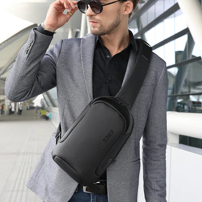 Big Big Bag #0034 - BANGE Waterproof Crossbody Bag – Multifunction Shoulder & Chest Pack for Men