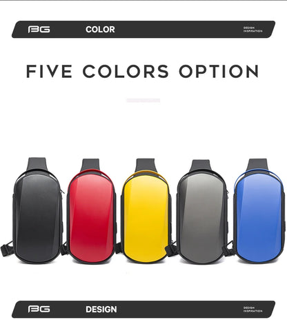 BANGE New Multifunction USB Crossbody Bag Shoulder Bag Man TPU Waterproof Travel Sling Messenger Pack Chest Bag for Male