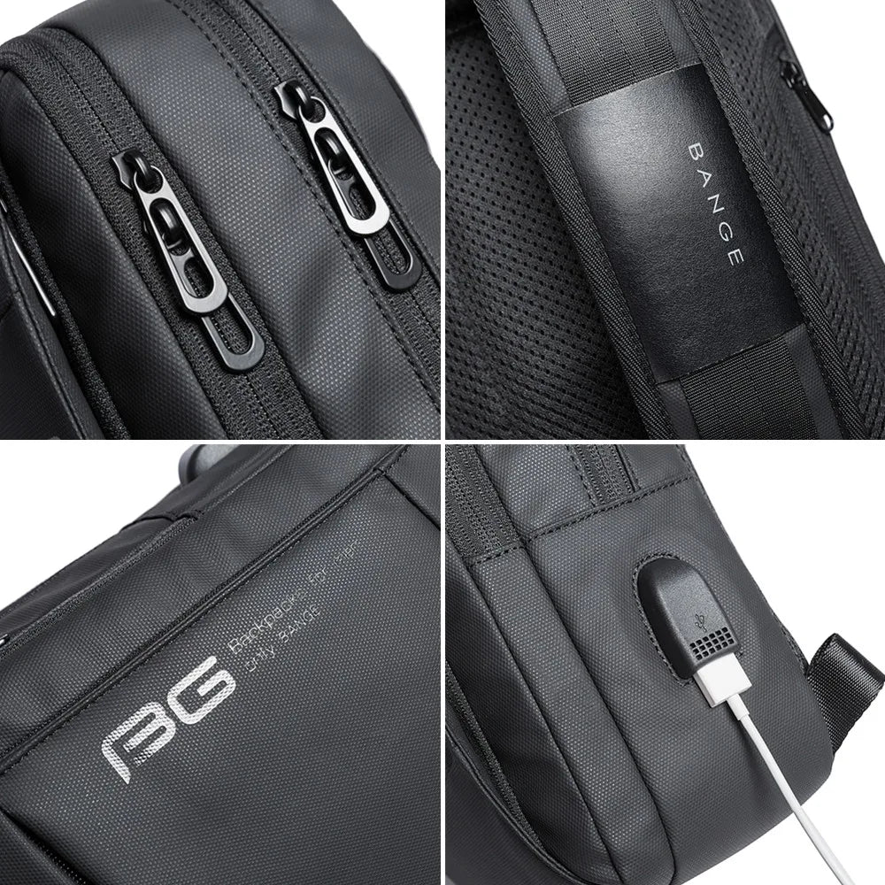 BANGE Fashion Men Travel Waterproof Leisure Male Chest Sports Packs Messenger Shoulder Sling Running Bag men's Boys Handbag