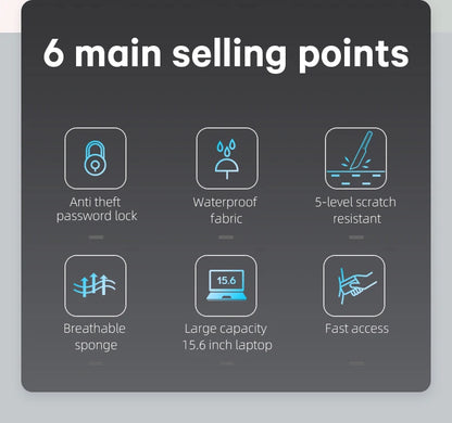 Big Big Bag #0014 - BANGE Expandable Travel Backpack – 15.6" Laptop, Waterproof, FAA Approved