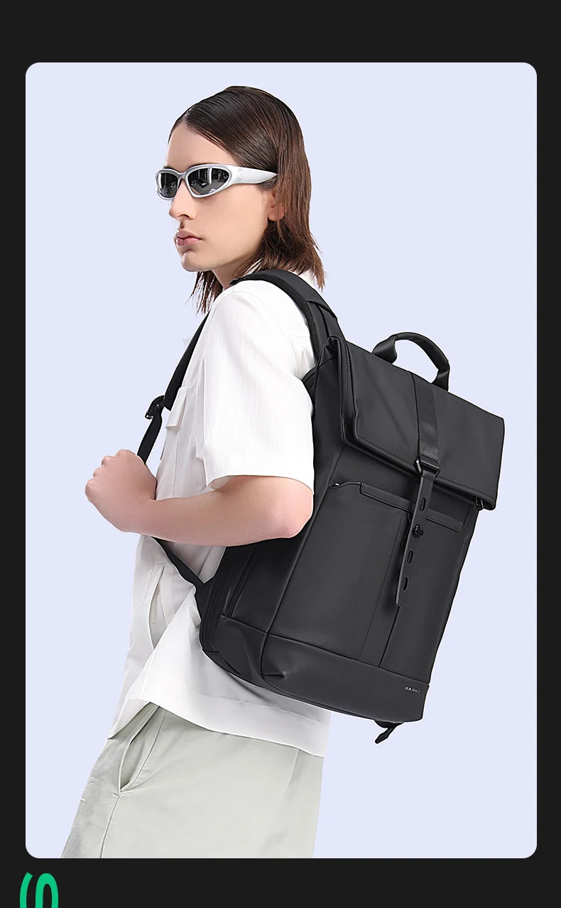 BANGE Unique Men Anti theft Waterproof Laptop Backpack 15.6 Inch Daily Work Business Backpack School back pack mochila for women