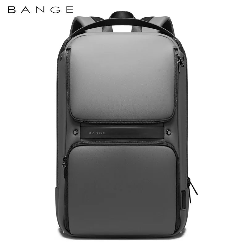 BANGE Men Anti Theft Waterproof Laptop Backpack 15.6 Inch Daily Work Business Backpacks Thin School Back Pack Mochila