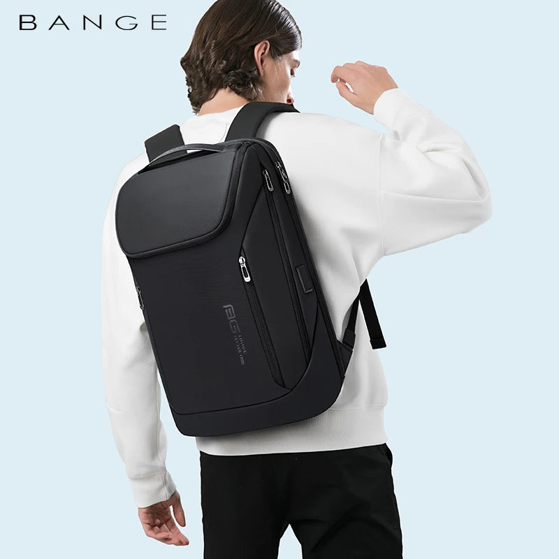 Big Big Bag #0019 - BANGE 17" USB Waterproof Laptop Backpack – Anti-Theft Travel Bag for Work & School