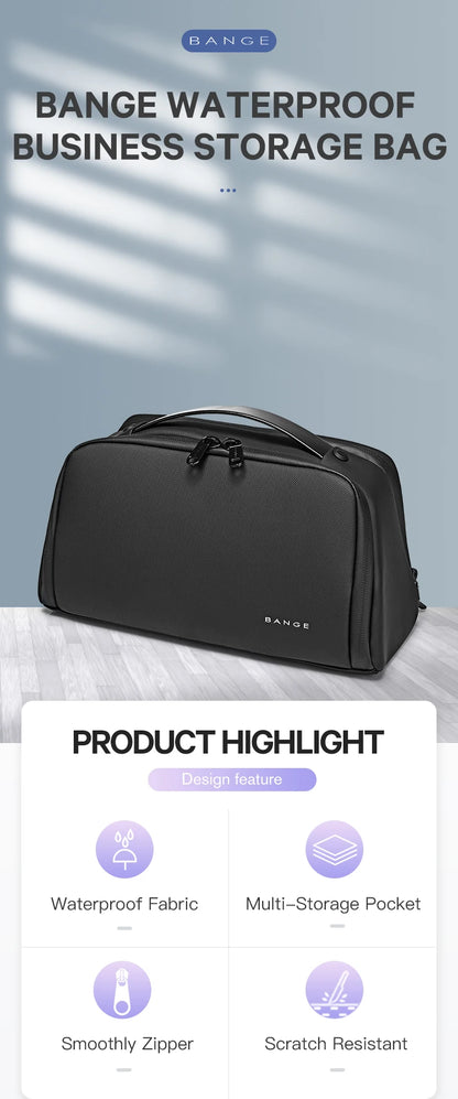 BANGE Oxford Fabric Men Portable Storage Bags Toiletry Kits Organizer Women Cosmetic Bags Waterproof Hanging Travel Wash Pouch