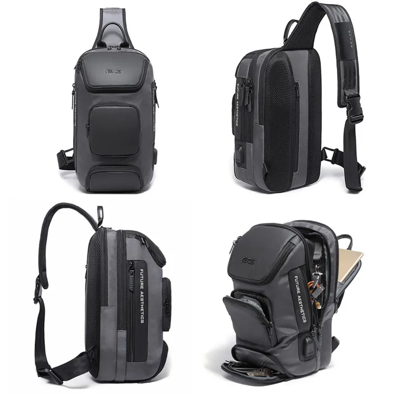 Big Big Bag #0040 - BANGE Anti-Theft Crossbody Bag – Waterproof Shoulder & Chest Pack for Men