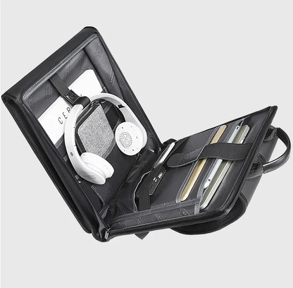 BANGE New Design Men Backpack Waterproof Fits for 14.1 inch Laptop Bag Teenager Travel Bag School Bag City Business Backpack Man