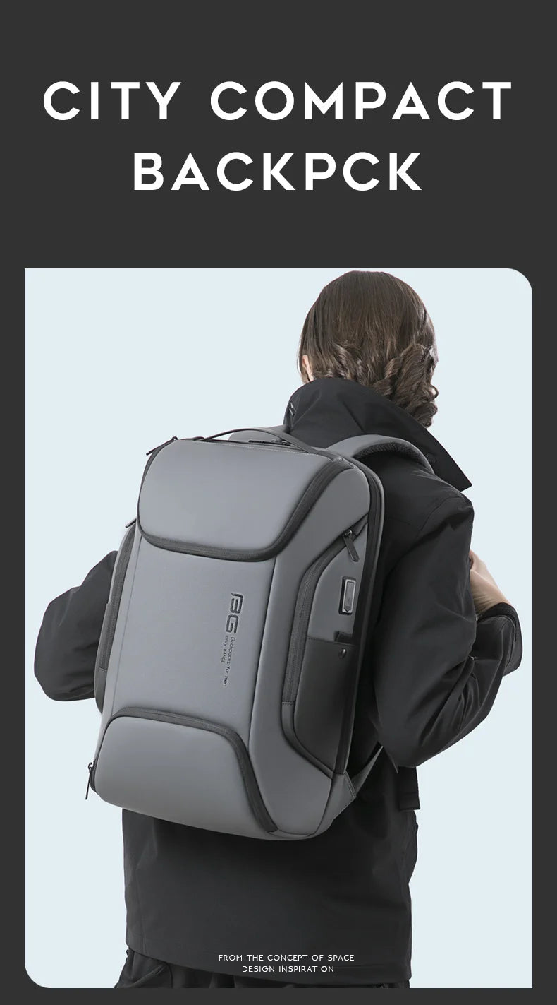 BANGE Business USB Charging Smart Backpacks Fits 15.6 Inch Laptop Commute Backpack WaterProof Carry On Bag for Men Travel Bags