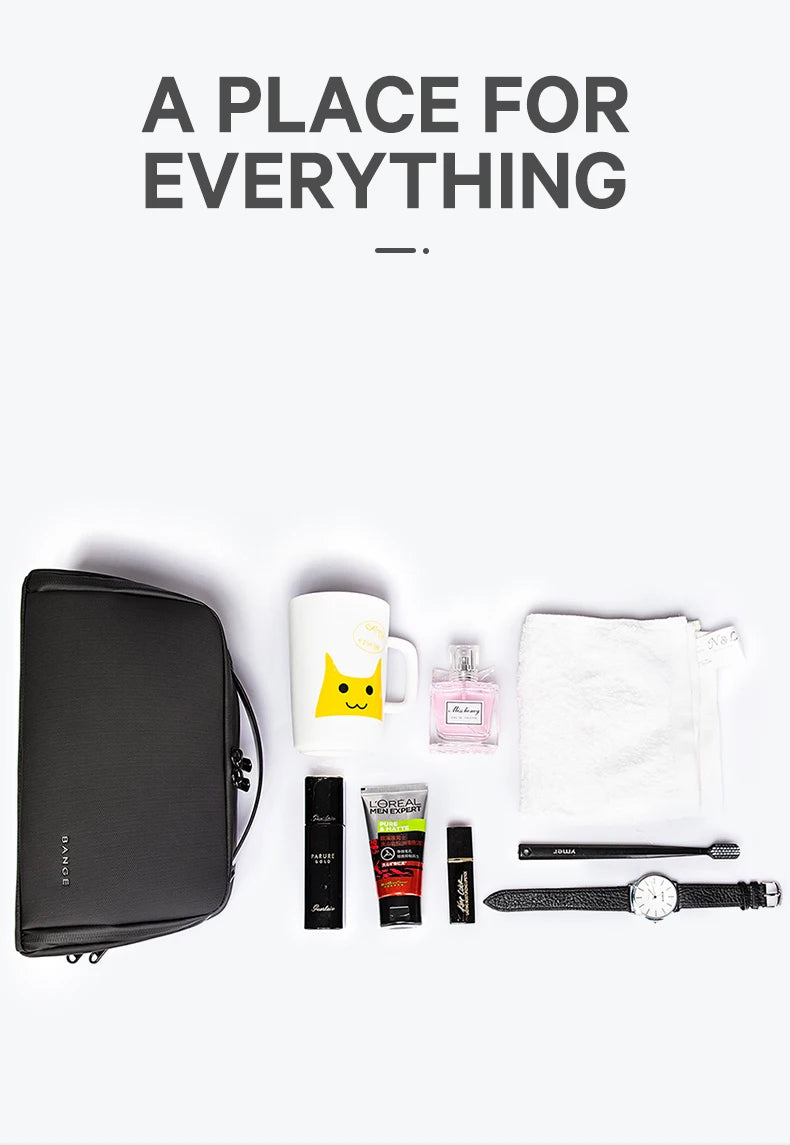 BANGE Oxford Fabric Men Portable Storage Bags Toiletry Kits Organizer Women Cosmetic Bags Waterproof Hanging Travel Wash Pouch