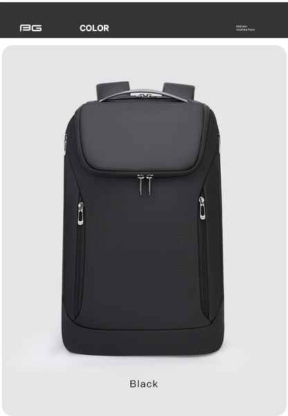 BANGE Waterproof Multi-Use Laptop Backpack For 15.6" Inch USB Charging Shockproof Business Briefcase Shoulder Bag For Man Women