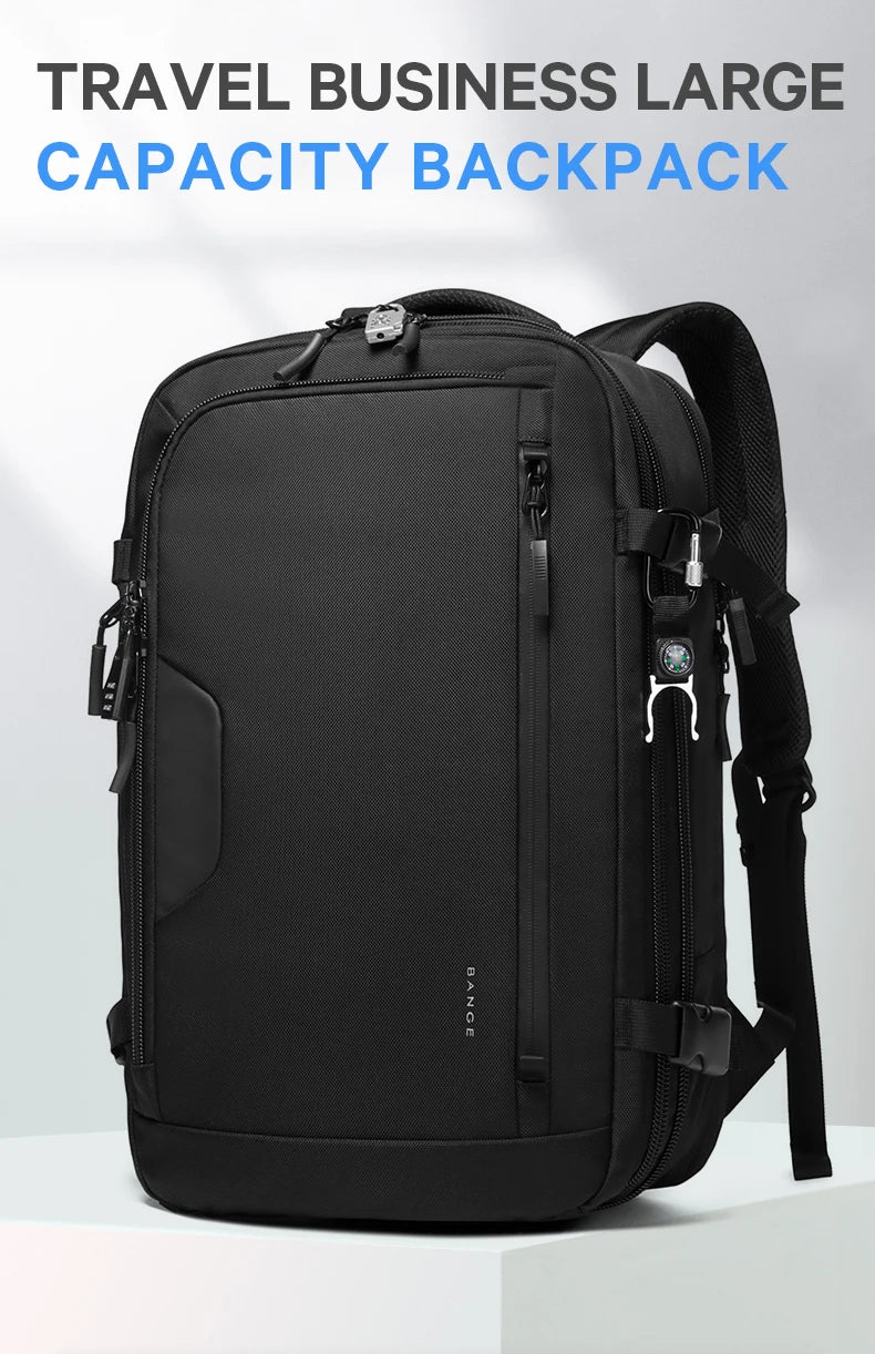 Big Big Bag #0014 - BANGE Expandable Travel Backpack – 15.6" Laptop, Waterproof, FAA Approved