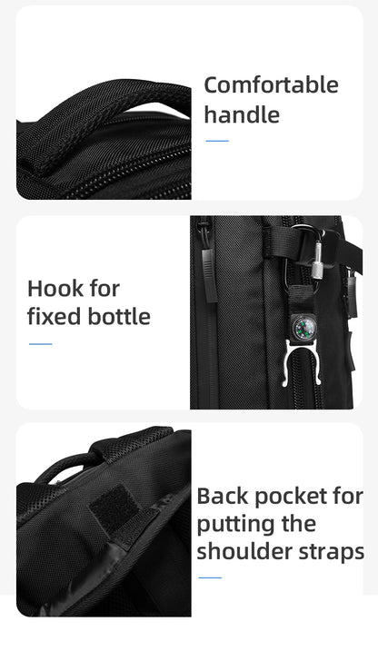 Big Big Bag #0014 - BANGE Expandable Travel Backpack – 15.6" Laptop, Waterproof, FAA Approved