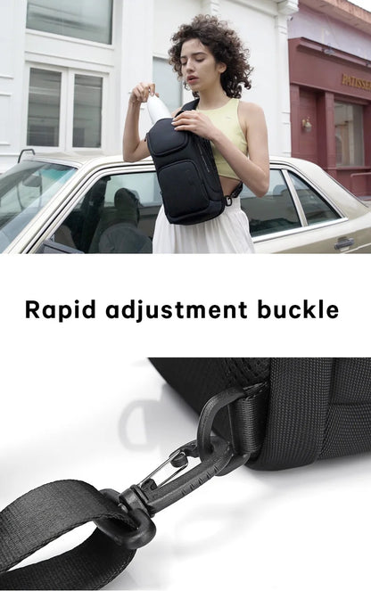 BANGE Crossbody Bag For Men Portable Waterproof Shoulder Messenger Bags Male Travel Short Trip Chest Bag Fit For 9.7 Inch iPad