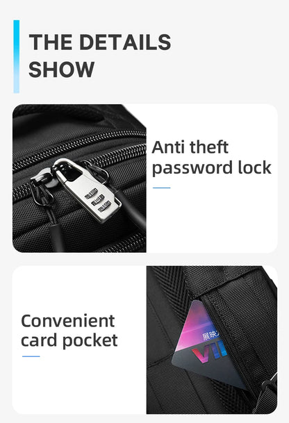 Big Big Bag #0014 - BANGE Expandable Travel Backpack – 15.6" Laptop, Waterproof, FAA Approved