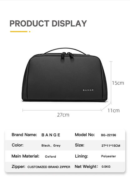 BANGE Oxford Fabric Men Portable Storage Bags Toiletry Kits Organizer Women Cosmetic Bags Waterproof Hanging Travel Wash Pouch
