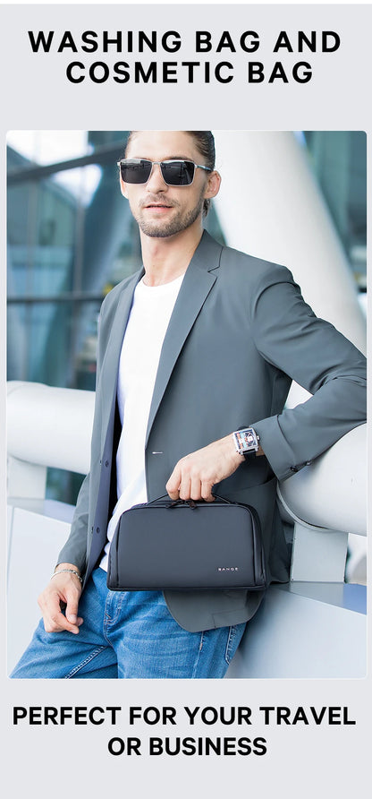 BANGE Oxford Fabric Men Portable Storage Bags Toiletry Kits Organizer Women Cosmetic Bags Waterproof Hanging Travel Wash Pouch