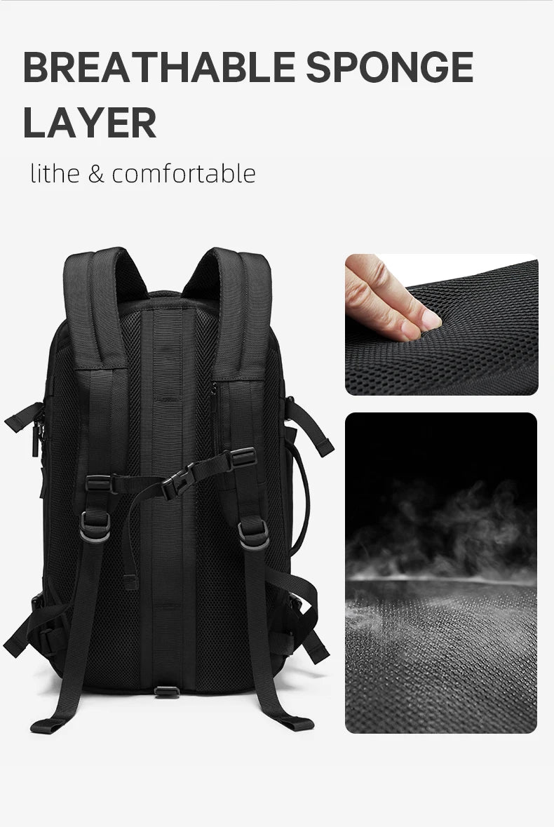 Big Big Bag #0014 - BANGE Expandable Travel Backpack – 15.6" Laptop, Waterproof, FAA Approved