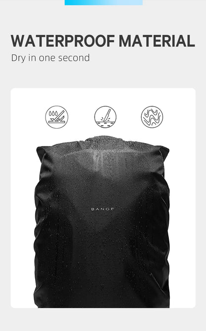 Big Big Bag #0014 - BANGE Expandable Travel Backpack – 15.6" Laptop, Waterproof, FAA Approved